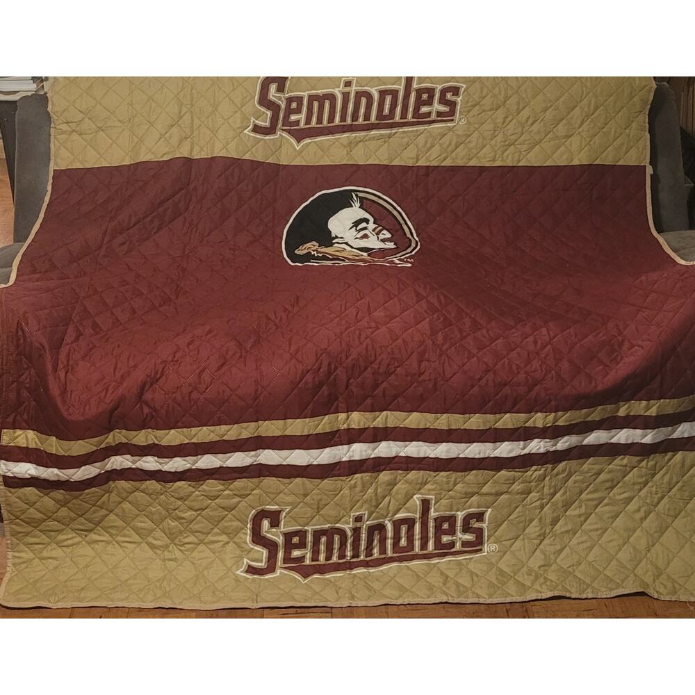 Reversible furniture couch cover protector Florida Seminoles for sofas 75x110 in